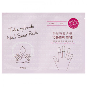 A'PIEU Маска A'PIEU для ногтей ягодная Take My Hand Nail Sheet Pack (Berry)