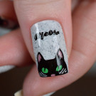 Whats Up Nails B047 Everyday is Caturday (автор - kate_cuticle)