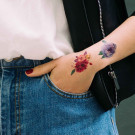 Временные татуировки Miami Tattoos Акварельные переводные тату Blossom