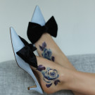 Временные татуировки Miami Tattoos Акварельные переводные тату Blue Roses