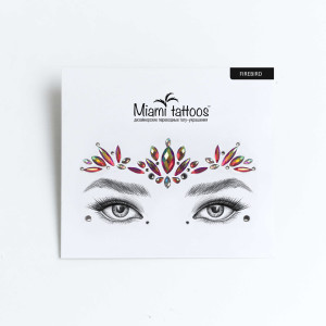 Miami Tattoos Временные татуировки Miami Tattoos Кристаллы для лица Firebird
