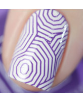 Painted Polish Stamped in Royalty