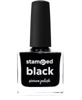 Picture Polish Stamped Black