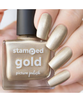 Picture Polish Stamped Gold
