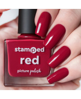 Picture Polish Stamped Red