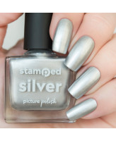 Picture Polish Stamped Silver