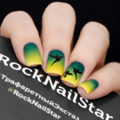 Трафарет для ногтей RockNailStar Гавайи