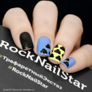 Трафарет для ногтей RockNailStar Каваий