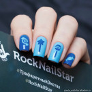 Трафарет для ногтей RockNailStar ЛакоДом