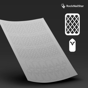 RockNailStar Трафарет для ногтей RockNailStar Трафарет-мини Марокко