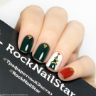 Трафарет для ногтей RockNailStar Новый год