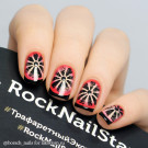 Трафарет для ногтей RockNailStar Тропики