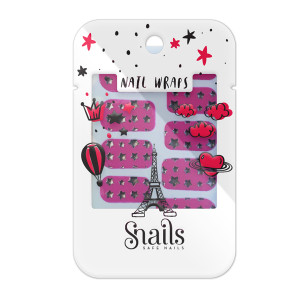 Snails Наклейки для ногтей Snails Pink Stars