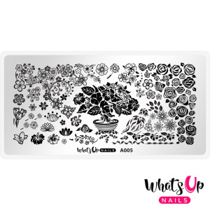 Whats Up Nails Пластина для стемпинга Whats Up Nails A005 Floral Paradise