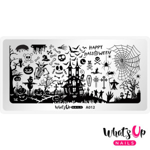Whats Up Nails Пластина для стемпинга Whats Up Nails A012 Happy Halloween