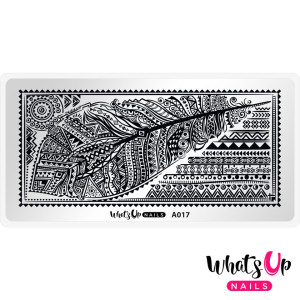 Whats Up Nails Пластина для стемпинга Whats Up Nails A017 Tribal Feather