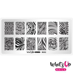 Whats Up Nails Пластина для стемпинга Whats Up Nails B002 Water Marble to Perfection