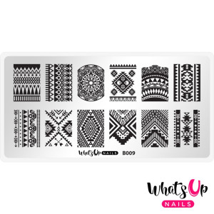 Whats Up Nails Пластина для стемпинга Whats Up Nails B009 Lost in Aztec