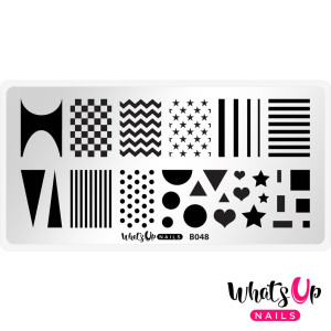 Whats Up Nails Пластина для стемпинга Whats Up Nails B048 Simple Shapes