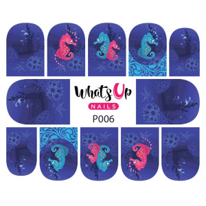Whats Up Nails Слайдер-дизайн Whats Up Nails P006 I Sea Horses