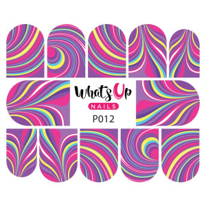 Whats Up Nails Слайдер-дизайн Whats Up Nails P012 Groovy Watermarble