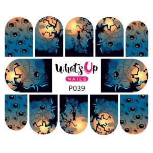 Whats Up Nails Слайдер-дизайн Whats Up Nails P039 Spider Invaders