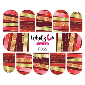 Whats Up Nails Слайдер-дизайн Whats Up Nails P065 Revealing Ribbons