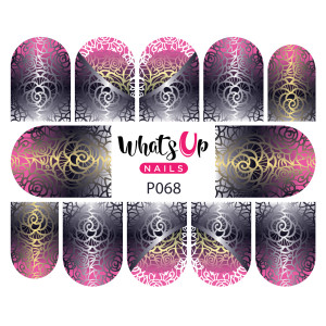 Whats Up Nails Слайдер-дизайн Whats Up Nails P068 Wrought Iron Roses
