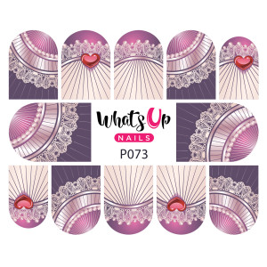 Whats Up Nails Слайдер-дизайн Whats Up Nails P073 Lace Royalty