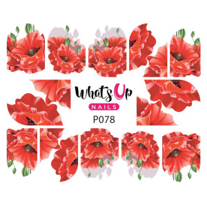 Whats Up Nails Слайдер-дизайн Whats Up Nails P078 Sweet Poppy