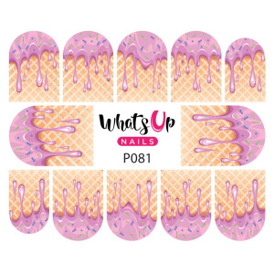 Whats Up Nails Слайдер-дизайн Whats Up Nails P081 Yum Yum Ice Cream