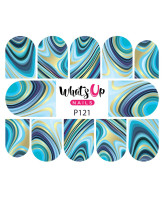 Whats Up Nails P121 Marbled Like the Sea