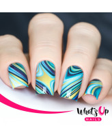 Whats Up Nails P121 Marbled Like the Sea