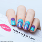 Трафарет для ногтей Whats Up Nails Широкая полоска "уголок"
