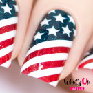 Трафарет для ногтей Whats Up Nails Трафарет Американский флаг