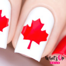 Трафарет для ногтей Whats Up Nails Трафарет Канадский флаг