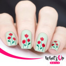 Трафарет для ногтей Whats Up Nails Трафарет Тюльпаны
